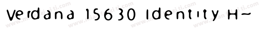 Verdana 15630 Identity H字体转换